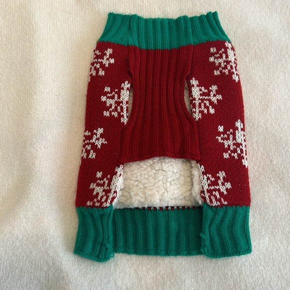 Dog/Puppy — Christmas Sweater with Sherpa inside - Picture 3 of 10